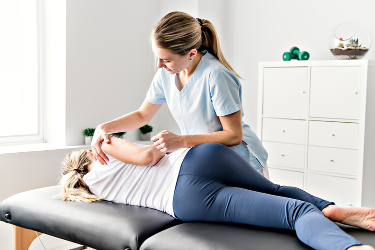 A Modern rehabilitation physiotherapy in the room